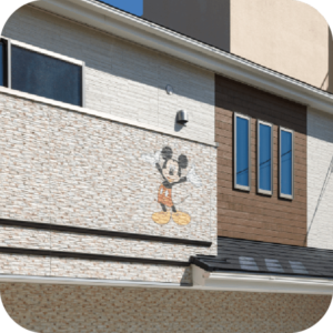 島田市の平松鋼業はディズニーの外壁をリフォーム・新築住宅へ施工します